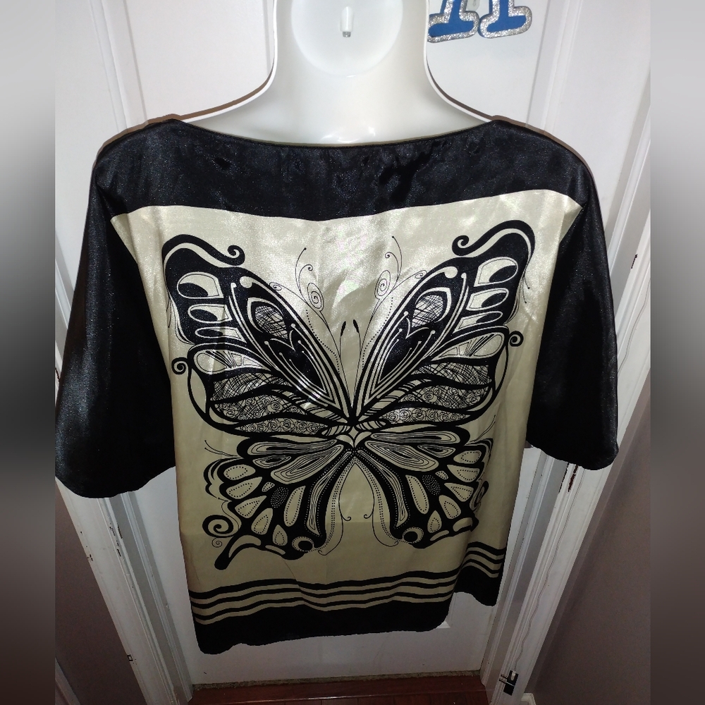 Ashley Stewart Boat Neck Women - Butterfly Shift Dress/Top Sz 22/24 - Picture 6 of 6